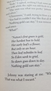 Nothing Gold Can Stay